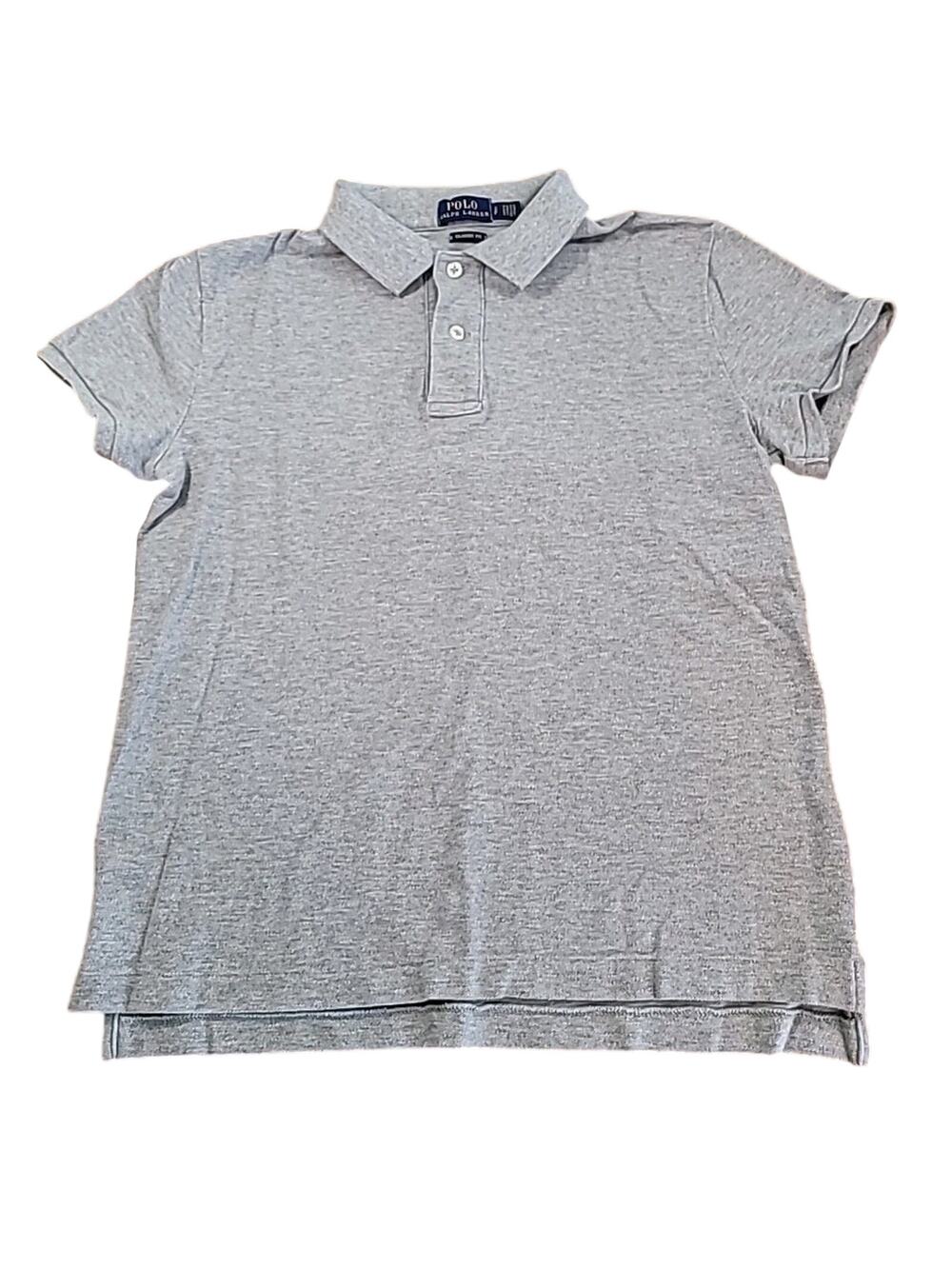 Polo Ralph Lauren Gray Mesh Polo S Classic Preppy